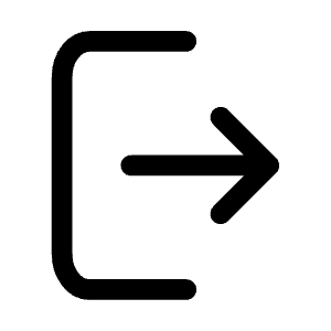 Logout Icon from Mynaui Line Set