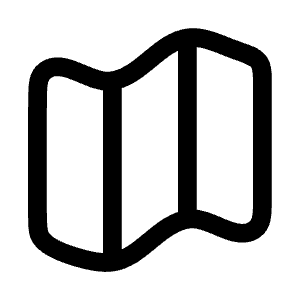 Map Icon from Mynaui Line Set