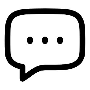 Message Dots Icon from Mynaui Line Set