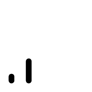 Mobile Signal Two Icon from Mynaui Line Set