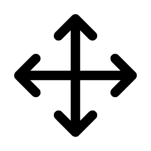 Move Icon from Mynaui Line Set