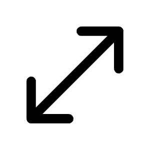 Move Diagonal Icon from Mynaui Line Set