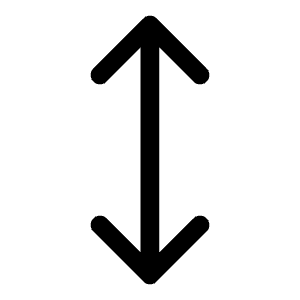 Move Vertical Icon from Mynaui Line Set