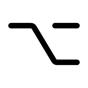 Option Icon from Mynaui Line Set