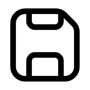 Save Icon from Mynaui Line Set