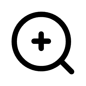 Search Plus Icon from Mynaui Line Set