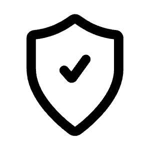 Shield Check Icon from Mynaui Line Set