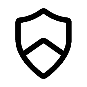 Shield One Icon from Mynaui Line Set