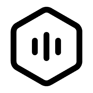 Signal Hexagon Icon from Mynaui Line Set