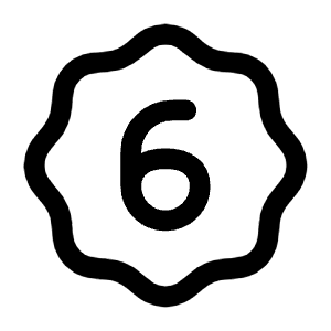 Six Waves Icon from Mynaui Line Set