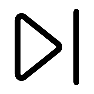 Skip Forward Icon from Mynaui Line Set