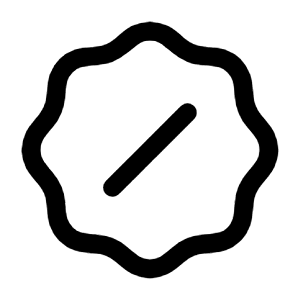 Slash Waves Icon from Mynaui Line Set