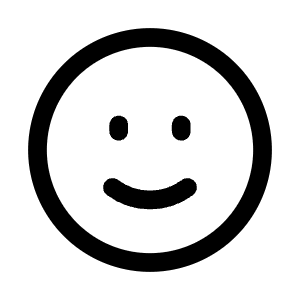 Smile Circle Icon from Mynaui Line Set