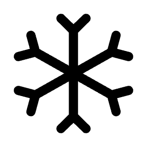 Snow Icon from Mynaui Line Set