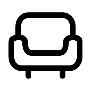 Sofa Icon from Mynaui Line Set