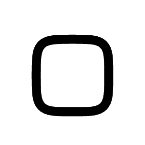 Stop Icon from Mynaui Line Set