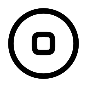 Stop Circle Icon from Mynaui Line Set