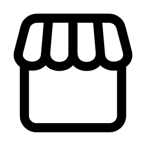 Store Icon from Mynaui Line Set