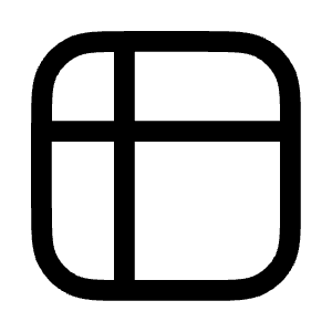 Table Icon from Mynaui Line Set