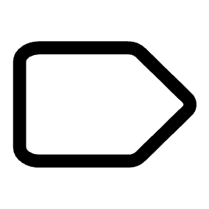 Tag Icon from Mynaui Line Set