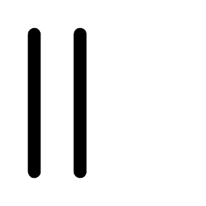 Tally Two Icon from Mynaui Line Set