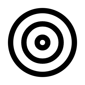 Target Icon from Mynaui Line Set