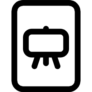 File Easel Icon from Bootstrap Set