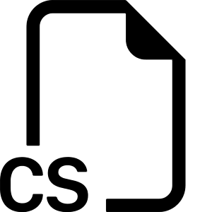 Filetype Cs Icon from Bootstrap Set