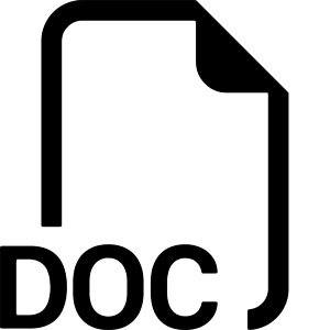 Filetype Doc Icon from Bootstrap Set