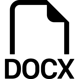 Filetype Docx Icon from Bootstrap Set