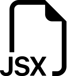 Filetype Jsx Icon from Bootstrap Set