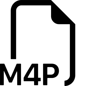 Filetype M4p Icon from Bootstrap Set