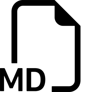 Filetype Md Icon from Bootstrap Set