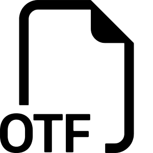 Filetype Otf Icon from Bootstrap Set