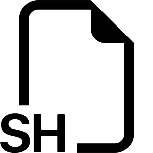 Filetype Sh Icon from Bootstrap Set