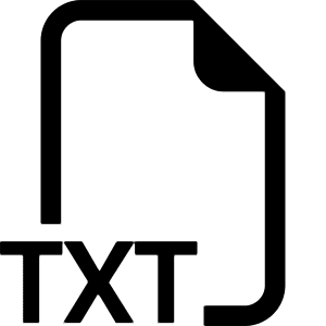 Filetype Txt Icon from Bootstrap Set