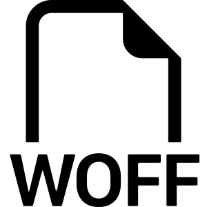 Filetype Woff Icon from Bootstrap Set