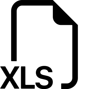 Filetype Xls Icon from Bootstrap Set