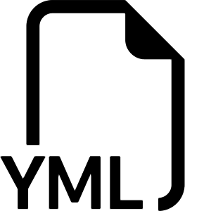 Filetype Yml Icon from Bootstrap Set