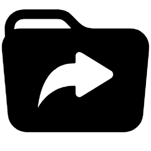 Folder Symlink Fill Icon from Bootstrap Set