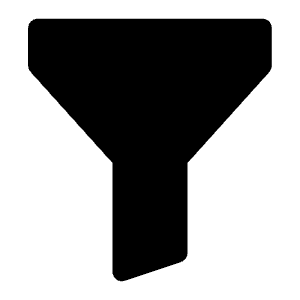 Funnel Fill Icon from Bootstrap Set