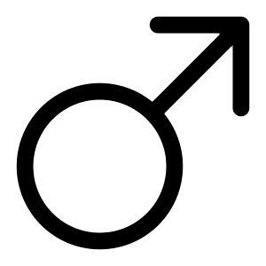 Gender Male Icon from Bootstrap Set