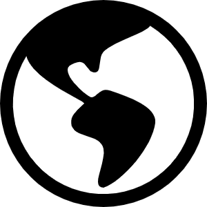 Globe Americas Icon from Bootstrap Set