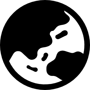 Globe Asia Australia Icon from Bootstrap Set