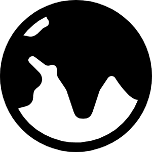 Globe Central South Asia Icon from Bootstrap Set