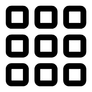 Grid 3x3 Gap Icon from Bootstrap Set