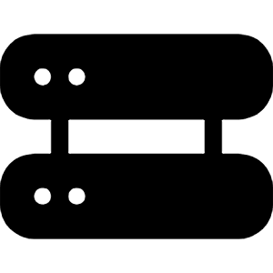 Hdd Rack Fill Icon from Bootstrap Set