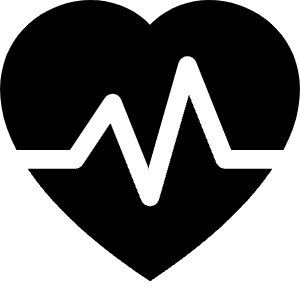 Heart Pulse Fill Icon from Bootstrap Set