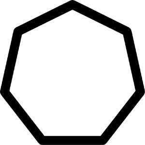 Heptagon Icon from Bootstrap Set