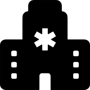 Hospital Fill Icon from Bootstrap Set